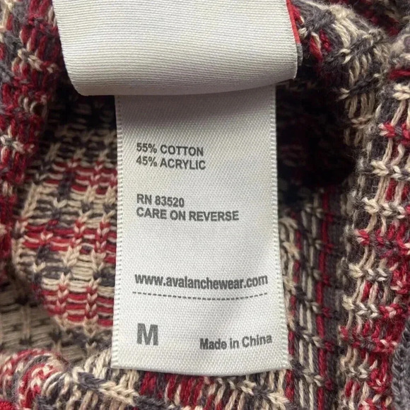 Avalanche Thermal Mid Weight Fair Isle Turtle Neck Sweater Womens Size M Skiing - Picture 7 of 7